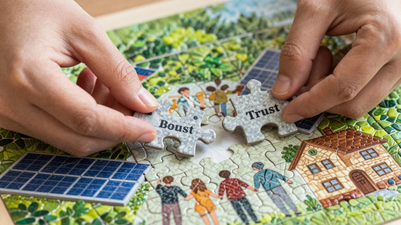Hands assembling puzzle pieces representing diverse investment assets